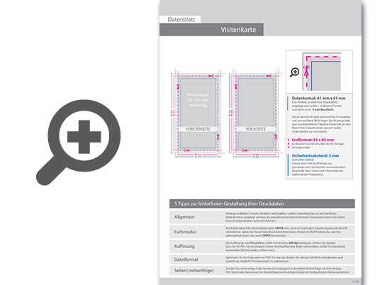 Product Bild visitenkarten_hoch_5_5_farbig_55_x_85_mm_mit_einseitigem_vollfl__chigem_uv-lack___beidseitig_bedruckt_(cmyk_4-farbig_+_1_silber-sonderfarbe)